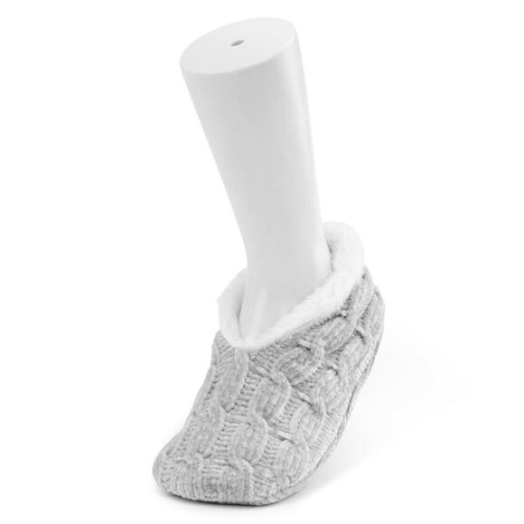 DEMDACO - Gray Chenille Slippers - Picture 1 of 5
